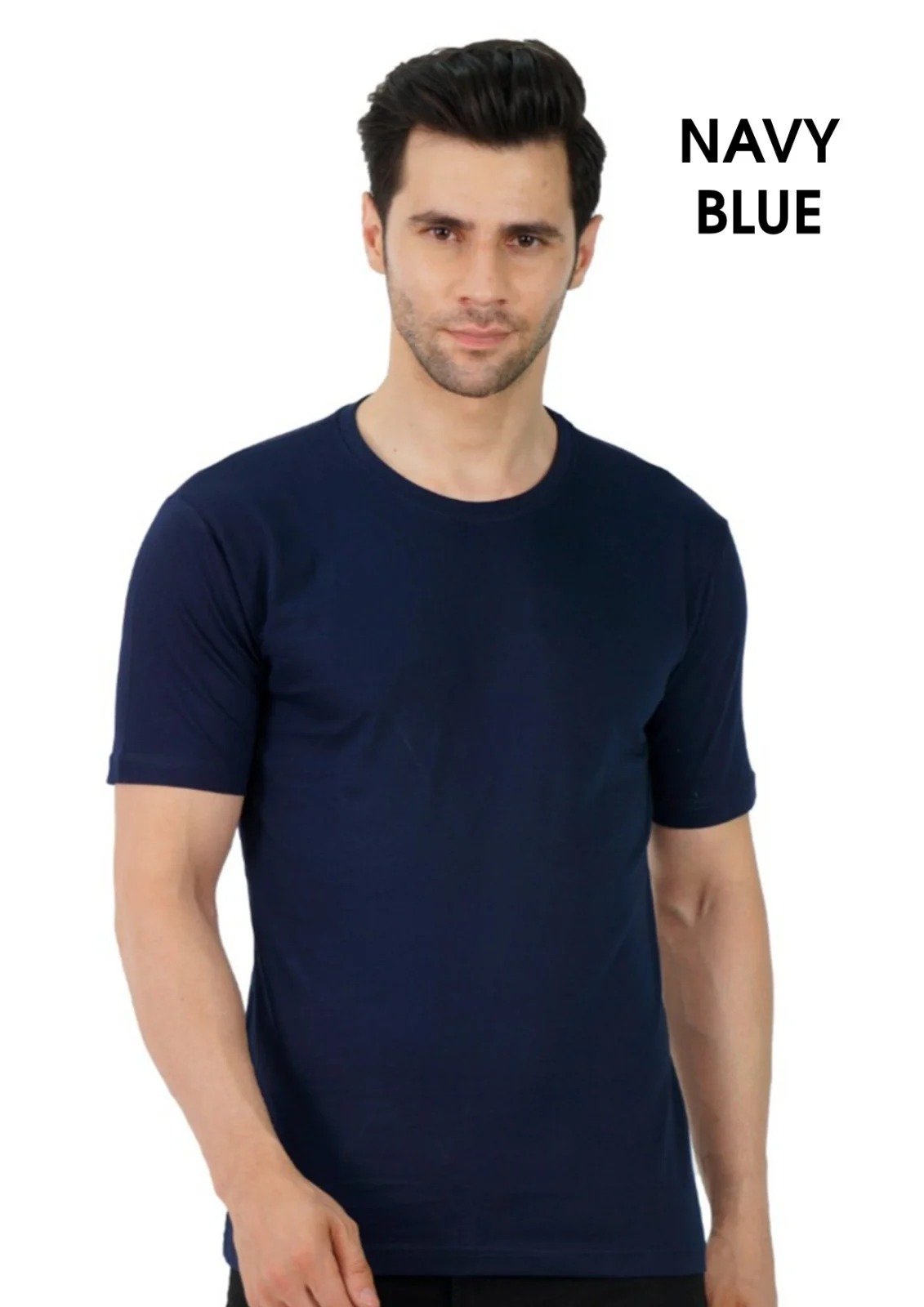 Round Neck Men's T-Shirts Double Biowash 180 GSM - View 9
